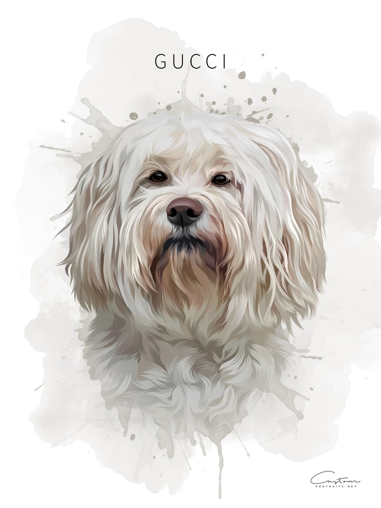 personalised dog portrait 1 2