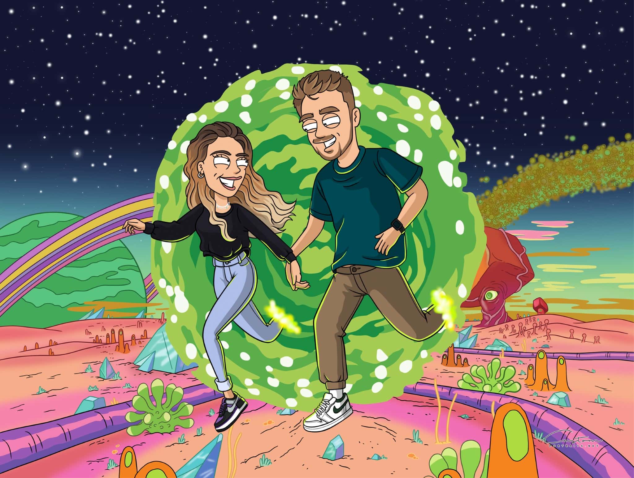 commission rick and morty art