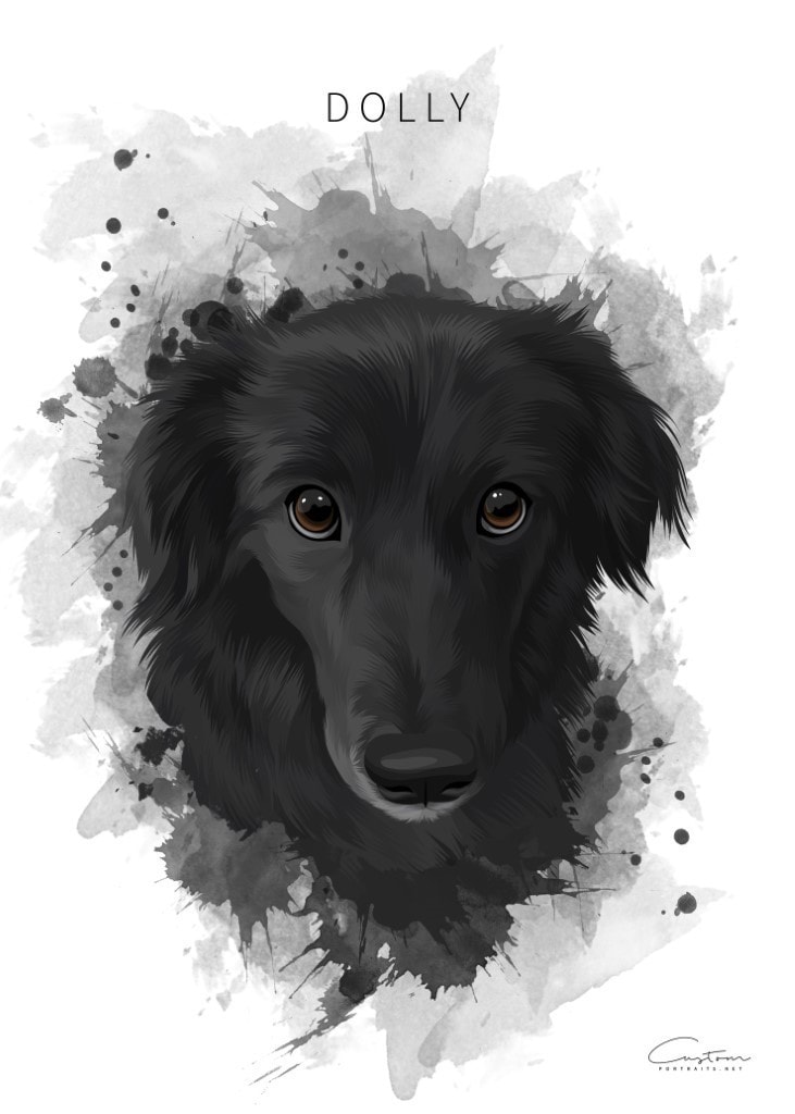 dog oil painting custom portrait