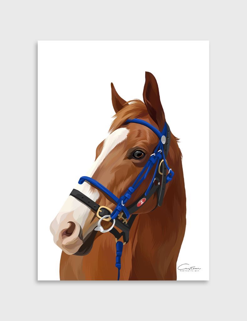 horse digital portrait