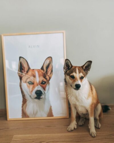personalised dog painting