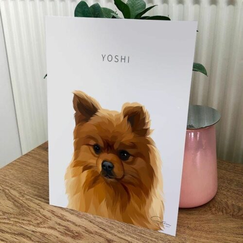 personalized dog portrait