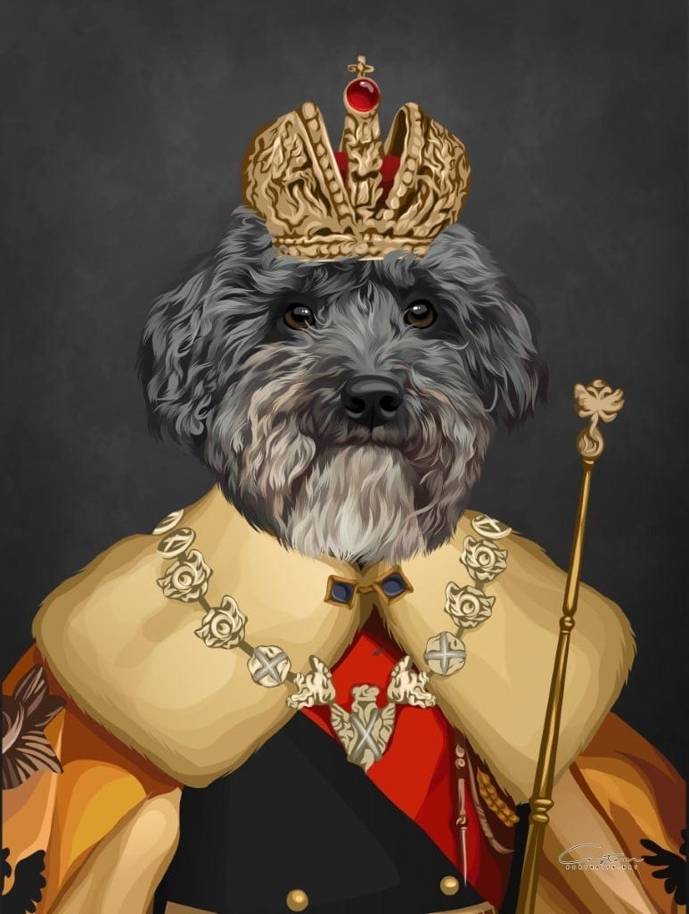 pet painting royalty