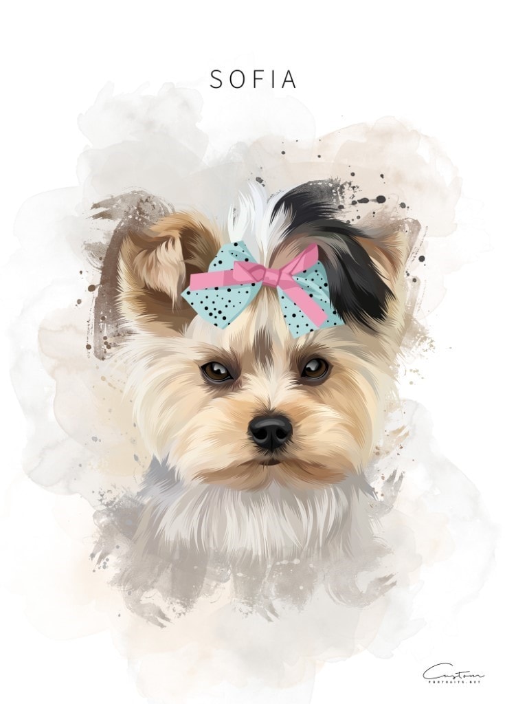 watercolor dog art