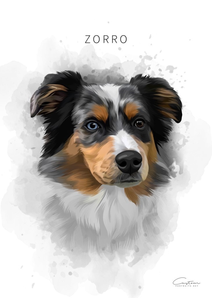 watercolor of your pet