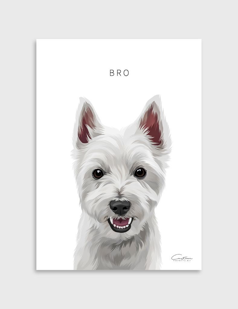 west highland white terrier painting